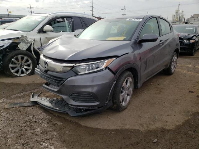 3CZRU6H35KG721405 - 2019 HONDA HR-V LX GRAY photo 2