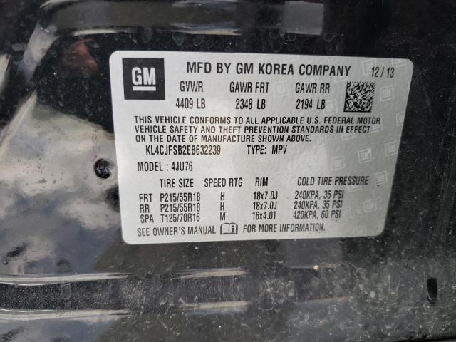 KL4CJFSB2EB632239 - 2014 BUICK ENCORE CONVENIENCE 黑色 照片 13