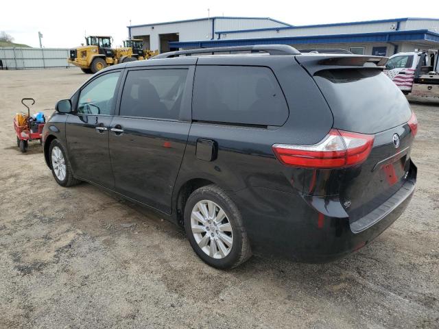 5TDDK3DC1FS125631 - 2015 TOYOTA SIENNA XLE BLACK photo 2