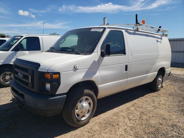 1FTNE1EWXDDA19681 - 2013 FORD ECONOLINE E150 VAN WHITE photo 1