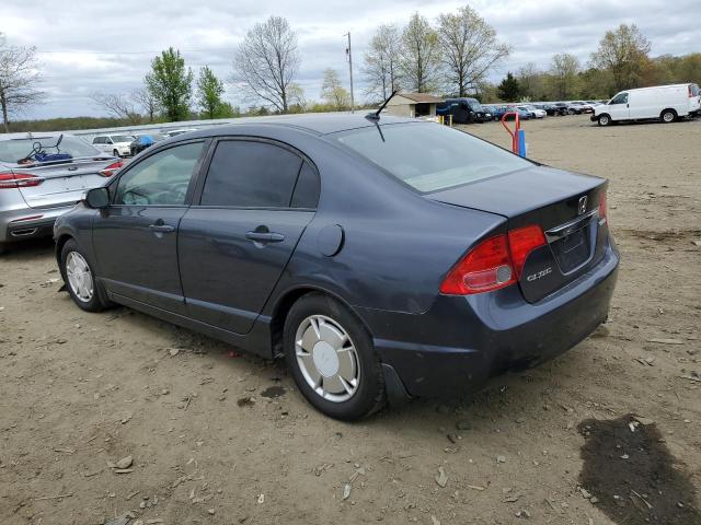 JHMFA3F29AS004103 - 2010 HONDA CIVIC HYBRID BLUE photo 2