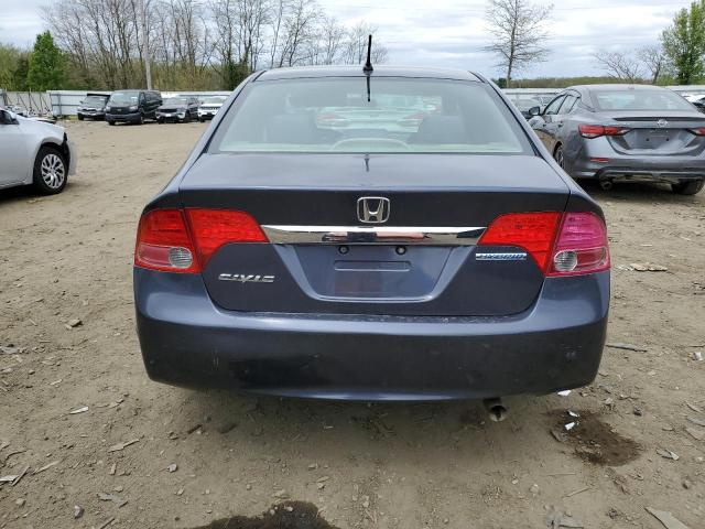 JHMFA3F29AS004103 - 2010 HONDA CIVIC HYBRID BLUE photo 6