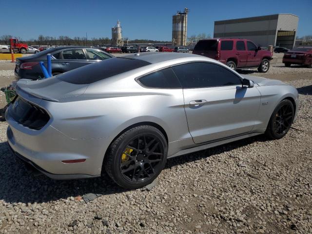 1FA6P8CF3J5115738 - 2018 FORD MUSTANG GT SILVER photo 3