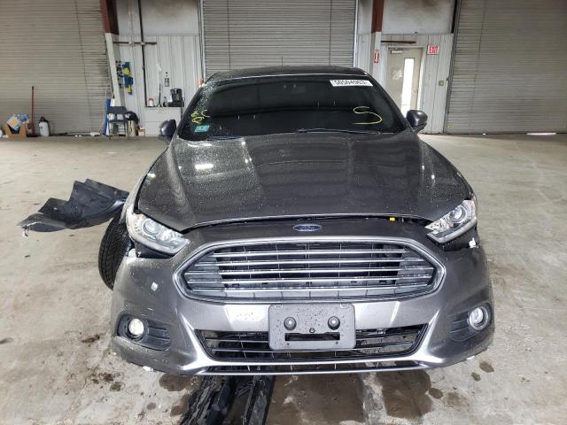 3FA6P0LU5ER256135 - 2014 FORD FUSION SE HYBRID GRAY photo 5