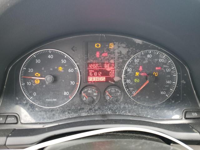 WVWDB71K48W137083 - 2008 VOLKSWAGEN RABBIT SILVER photo 9