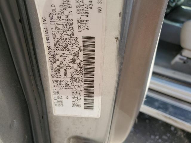 5TDZT38AX4S228779 - 2004 TOYOTA SEQUOIA LIMITED SILVER photo 12