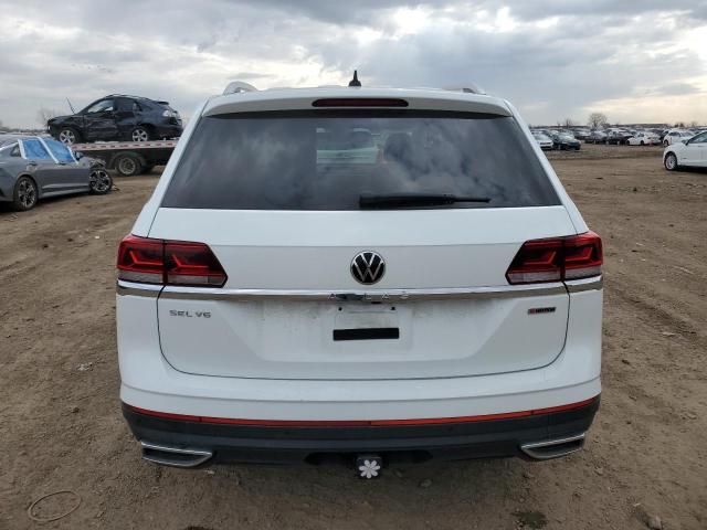 1V2BR2CA6MC529406 - 2021 VOLKSWAGEN ATLAS SEL WHITE photo 6