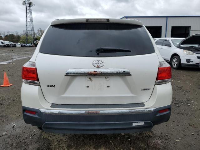 5TDDK3EH2DS249821 - 2013 TOYOTA HIGHLANDER LIMITED WHITE photo 6