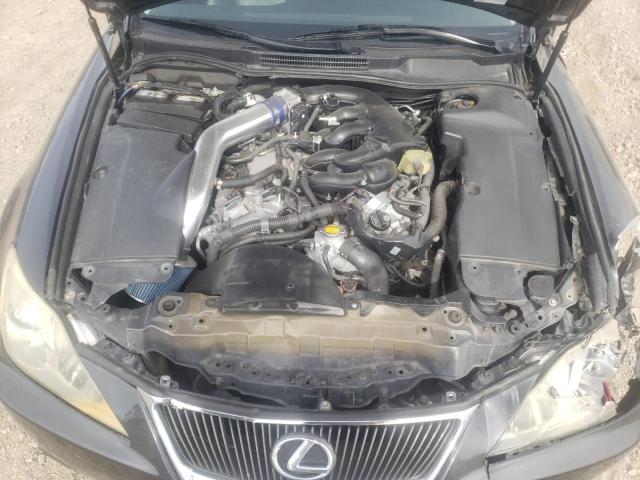 JTHBK262172057313 - 2007 LEXUS IS 250 GRAY photo 11