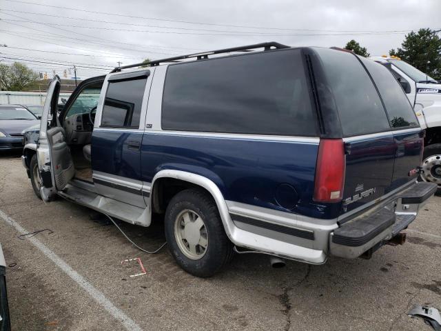 1GKEC16K1SJ741223 - 1995 GMC SUBURBAN C1500 BLUE photo 2