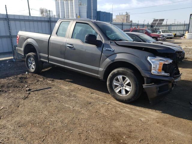 1FTEX1EP8JKD51158 - 2018 FORD F150 SUPER CAB GRAY photo 4