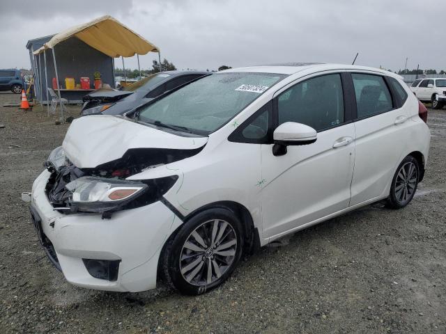 3HGGK5G81FM763296 - 2015 HONDA FIT EX WHITE photo 1