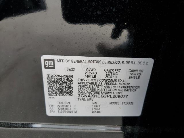 3GNAXHEG3PL209077 - 2023 CHEVROLET EQUINOX LS 黑色 照片 13