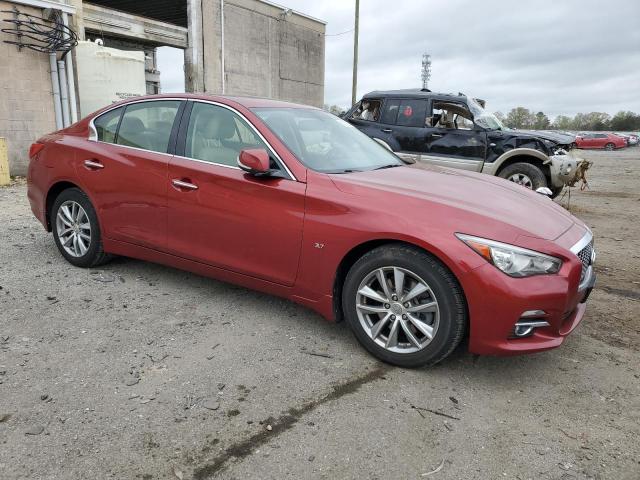 JN1BV7AR4EM688202 - 2014 INFINITI Q50 BASE RED photo 4