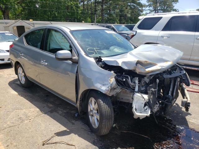 3N1CN7AP8EL806782 - 2014 NISSAN VERSA S GRAY photo 4