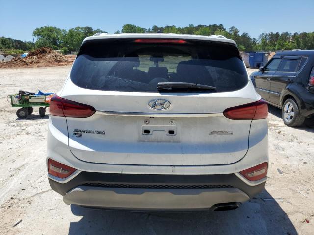 5NMS23AD0KH069098 - 2019 HYUNDAI SANTA FE SE WHITE photo 6