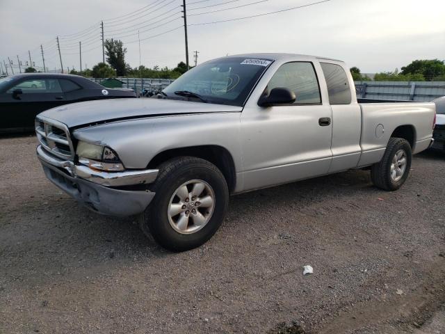 1D7HL42K84S717679 - 2004 DODGE DAKOTA SLT SILVER photo 1