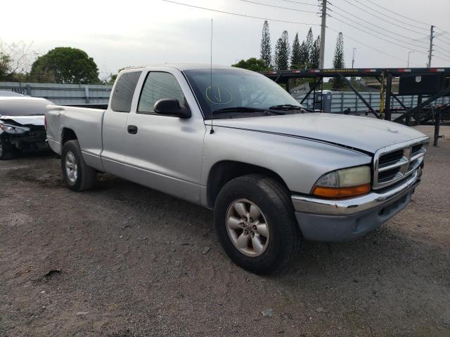 1D7HL42K84S717679 - 2004 DODGE DAKOTA SLT SILVER photo 4