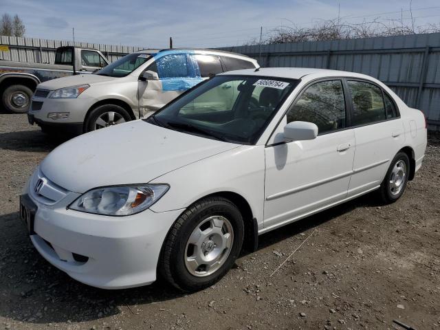 JHMES96624S015981 - 2004 HONDA CIVIC HYBRID WHITE photo 1