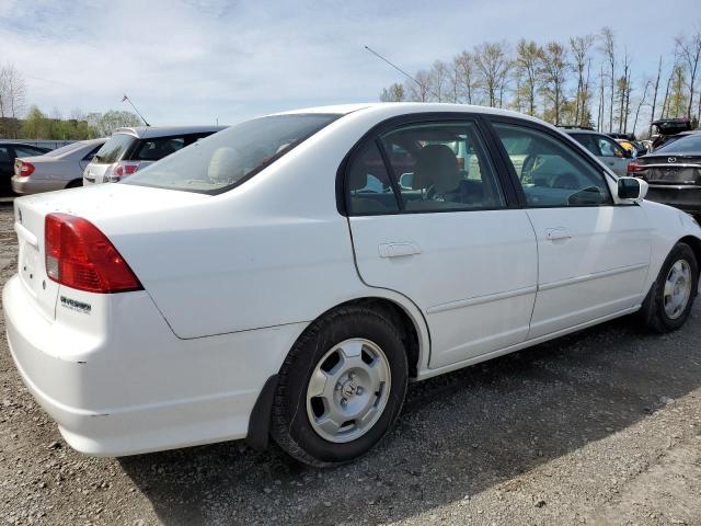 JHMES96624S015981 - 2004 HONDA CIVIC HYBRID WHITE photo 3