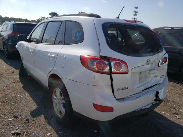 5XYZGDABXBG009957 - 2011 HYUNDAI SANTA FE GLS WHITE photo 3