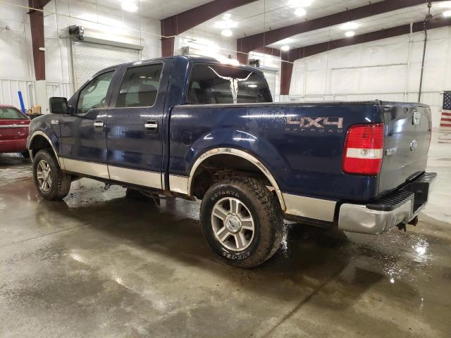 1FTPW14535FB45241 - 2005 FORD F150 SUPERCREW BLUE photo 2