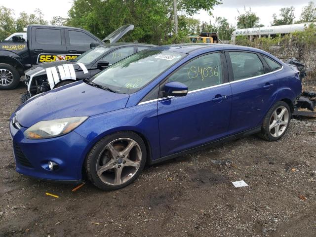 1FAHP3J2XCL297674 - 2012 FORD FOCUS TITANIUM BLUE photo 1