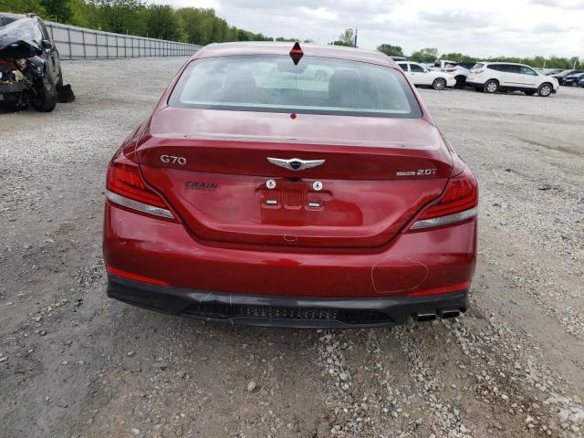 KMTG34LA3MU075521 - 2021 GENESIS G70 ELITE RED photo 6