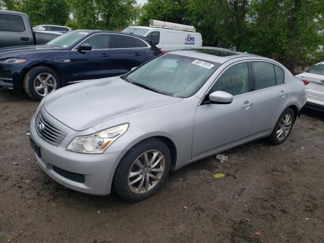 JNKCV61FX9M360322 - 2009 INFINITI G37 SILVER photo 1