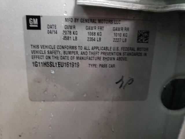 1G11H5SL1EU161919 - 2014 CHEVROLET MALIBU LTZ ვერცხლისფერი ფოტო 13