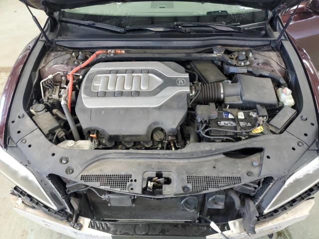 JH4KC2F99GC000362 - 2016 ACURA RLX SPORT HYBRID ADVANCE BURGUNDY photo 11