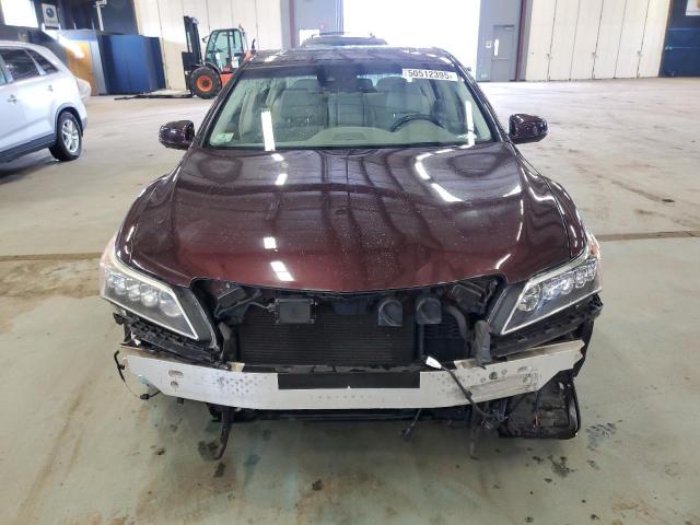 JH4KC2F99GC000362 - 2016 ACURA RLX SPORT HYBRID ADVANCE BURGUNDY photo 5