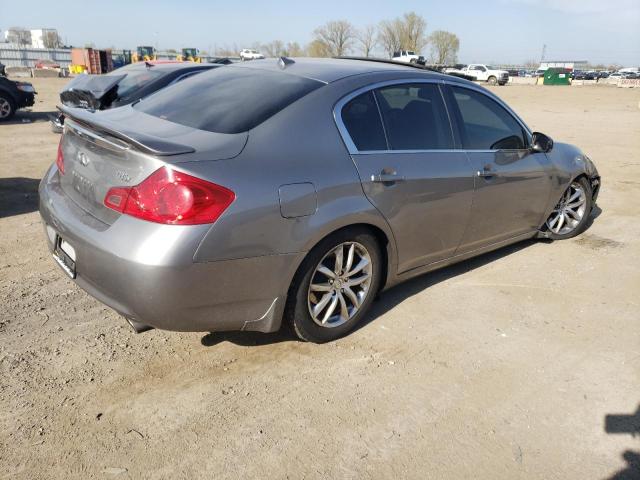 JNKBV61F28M256420 - 2008 INFINITI G35 GRAY photo 3