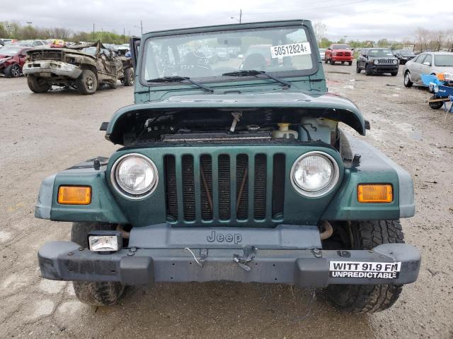 1J4FA29P9YP769354 - 2000 JEEP WRANGLER / SE GREEN photo 5