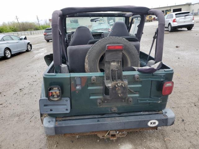 1J4FA29P9YP769354 - 2000 JEEP WRANGLER / SE GREEN photo 6