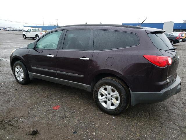 1GNER13D89S132853 - 2009 CHEVROLET TRAVERSE LS PURPLE photo 2