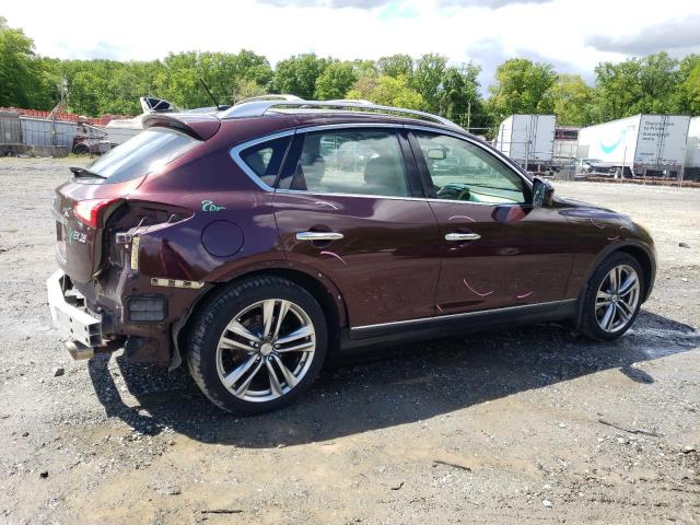 JN1AJ0HR3BM854712 - 2011 INFINITI EX35 BASE BURGUNDY photo 3