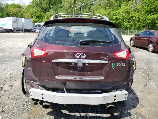 JN1AJ0HR3BM854712 - 2011 INFINITI EX35 BASE BURGUNDY photo 6