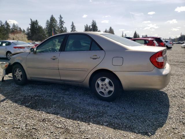 4T1BF30K03U557798 - 2003 TOYOTA CAMRY LE GOLD photo 2