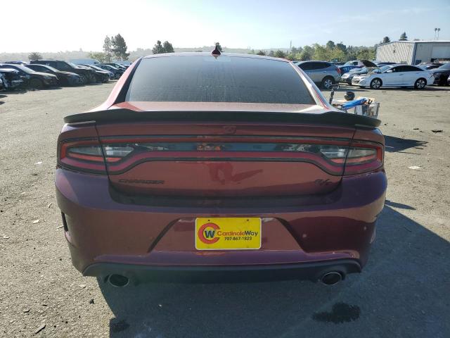 2C3CDXCT6PH564830 - 2023 DODGE CHARGER R/T BURGUNDY photo 6