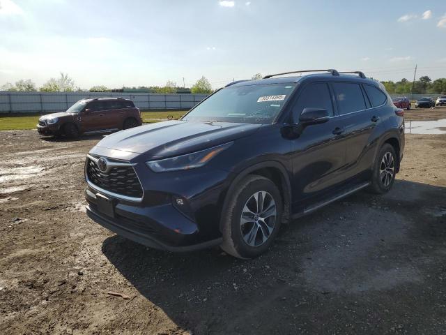 5TDGZRAH7MS088691 - 2021 TOYOTA HIGHLANDER XLE 蓝色 照片 1