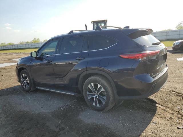 5TDGZRAH7MS088691 - 2021 TOYOTA HIGHLANDER XLE 蓝色 照片 2