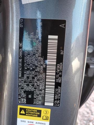 2T2BK1BAXDC220865 - 2013 LEXUS RX 350 BASE GRAY photo 12