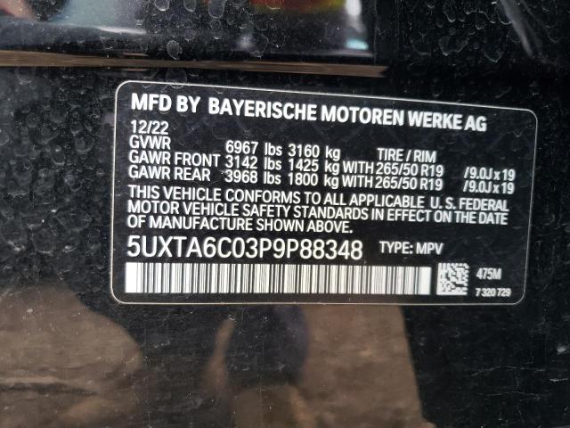5UXTA6C03P9P88348 - 2023 BMW X5 XDRIVE45E Qara foto 13