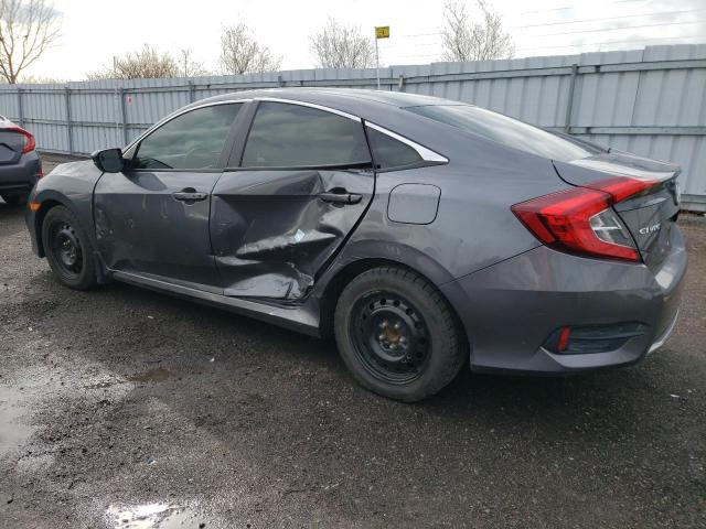 2HGFC2F77KH035846 - 2019 HONDA CIVIC EX GRAY photo 2