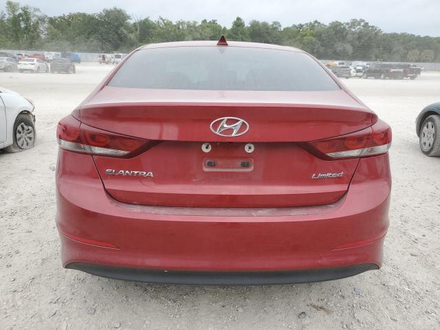 KMHD84LFXHU273917 - 2017 HYUNDAI ELANTRA SE RED photo 6