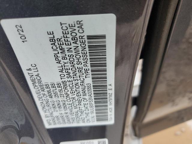 19UUB5F53NA005563 - 2022 ACURA TLX TECH A GRAY photo 12