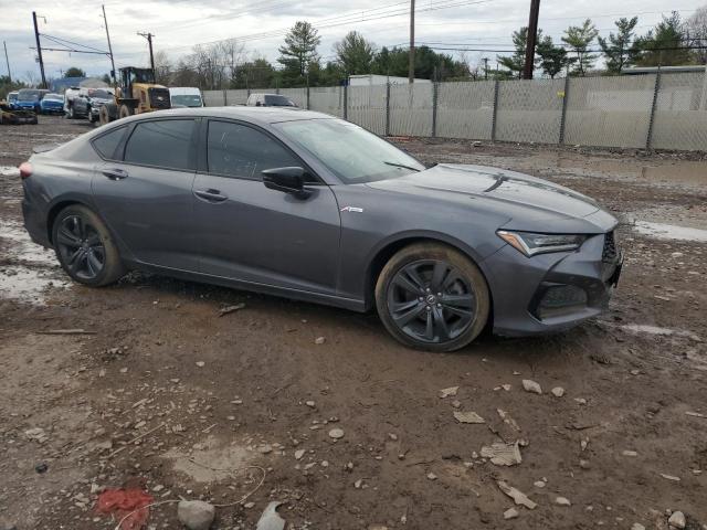 19UUB5F53NA005563 - 2022 ACURA TLX TECH A GRAY photo 4