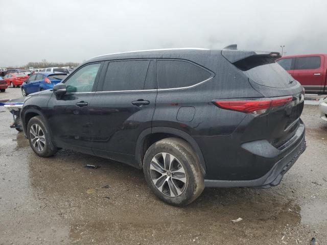 5TDGZRBH3MS559606 - 2021 TOYOTA HIGHLANDER XLE BLACK photo 2