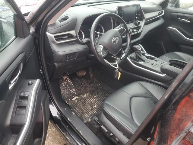 5TDGZRBH3MS559606 - 2021 TOYOTA HIGHLANDER XLE BLACK photo 8